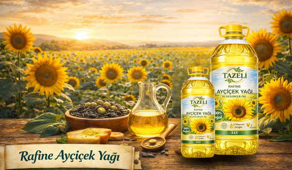 3 Litre Rafine Ayçiçek Yağı